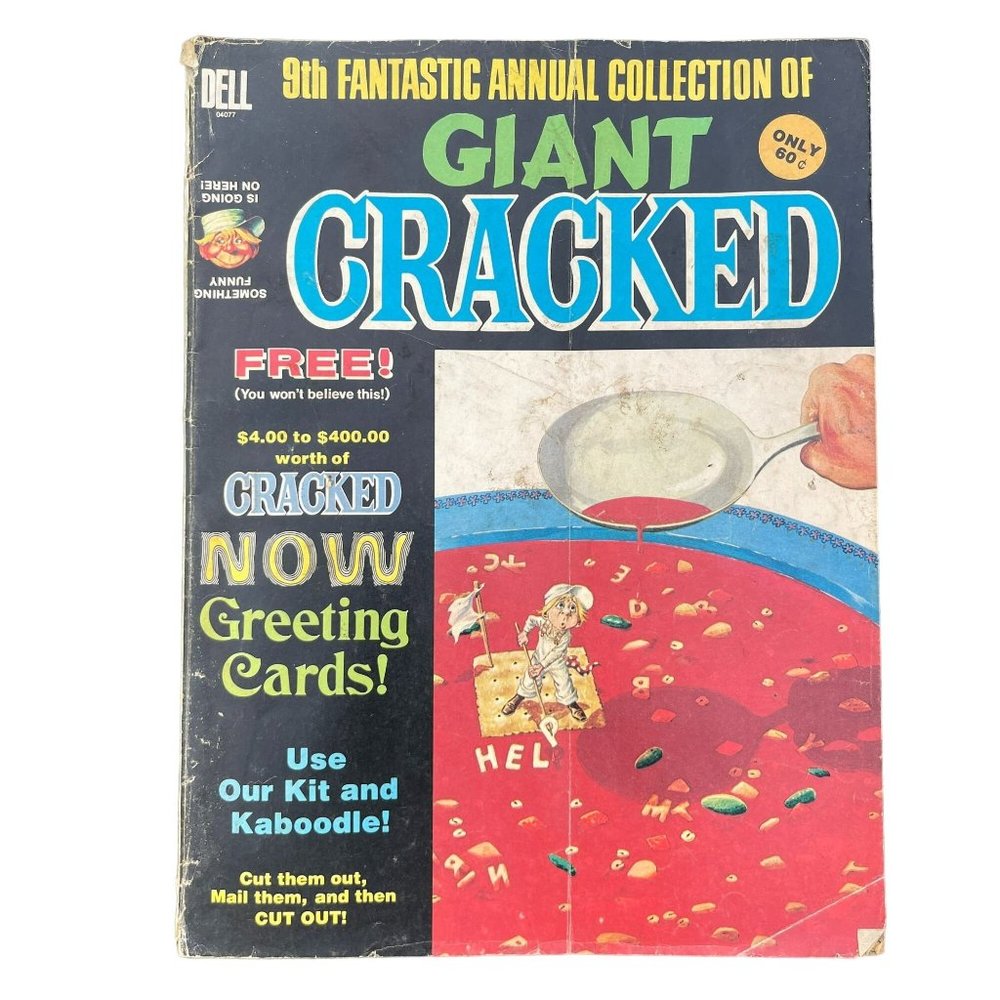 Vintage 1973 Giant Cracked Collectible Comedy Satire‎ Comic Book